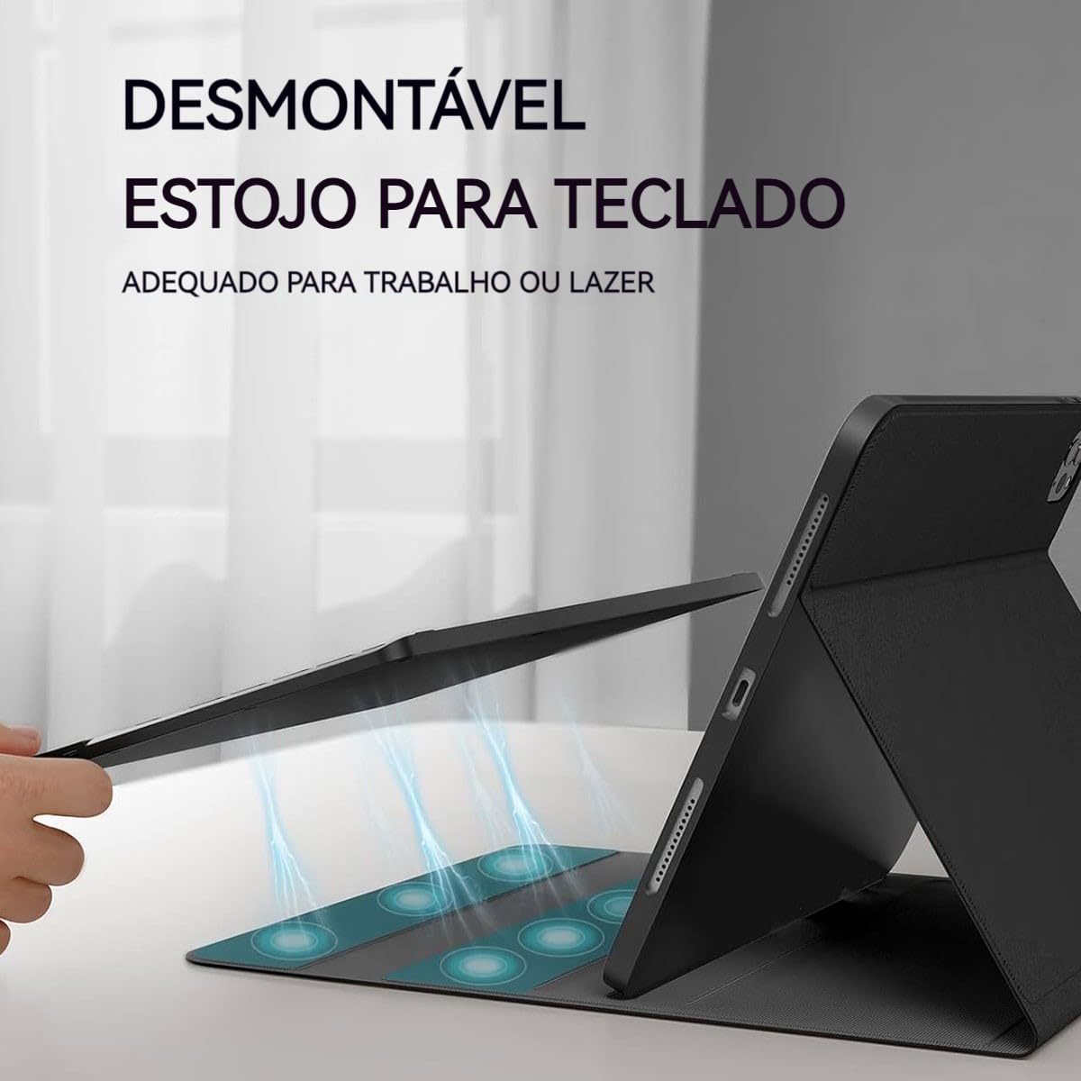 Capa De Teclado Sem Fio Bluetooth Para Samsung Tab S7/s8 - Imagem 33