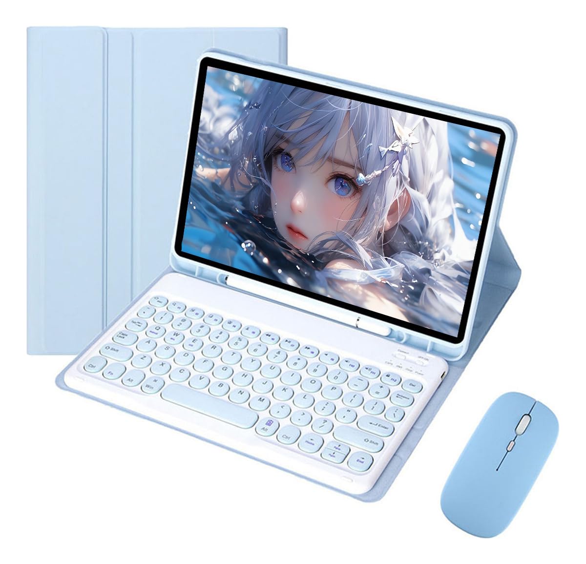 Capa Para Tablet, Capa + Mouse e Teclado Magnético Bluetooth Destacável Para IPad 9/8/7 10.2 Pol. - Imagem 8