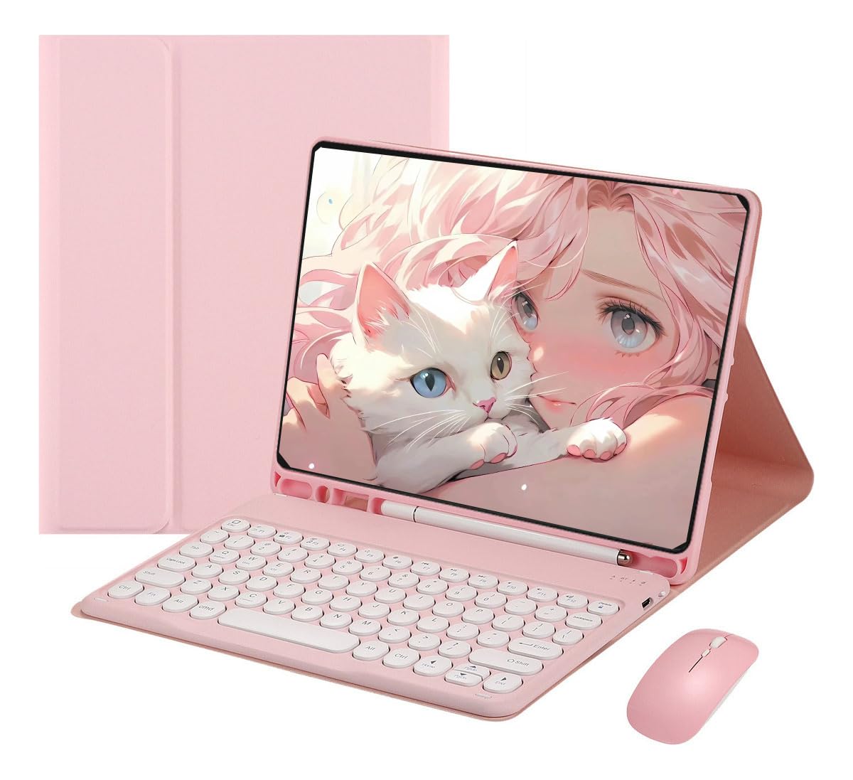 Capa Para Tablet, Capa + Mouse e Teclado Magnético Bluetooth Destacável Para Samsung S6 Lite(10.4 In).