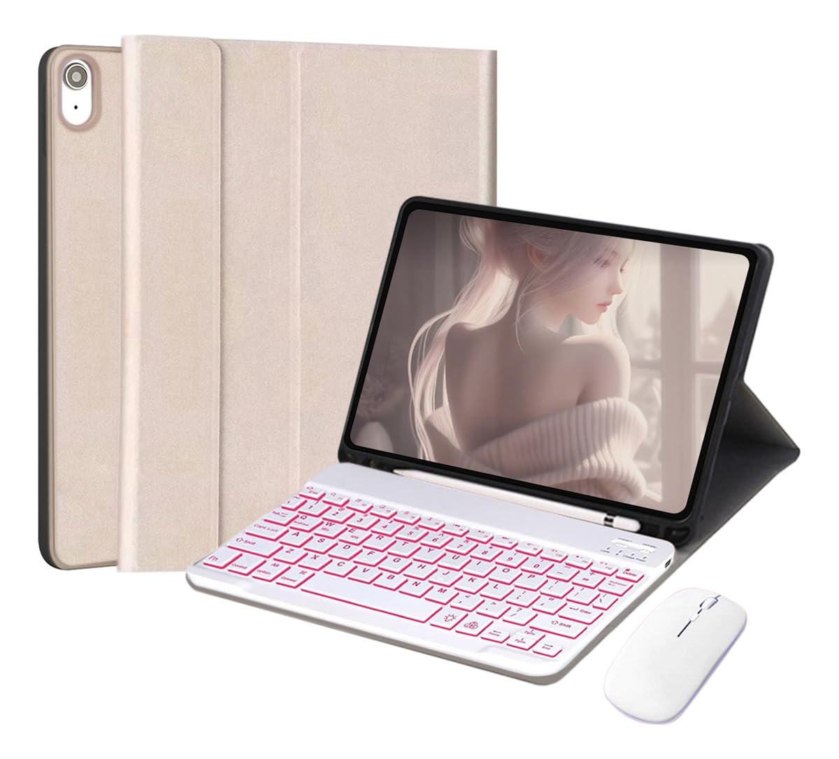 Capa Tablet com Teclado Removível e Mouse Para Samsung S6 Lite 10.4 Polegadas - Imagem 23