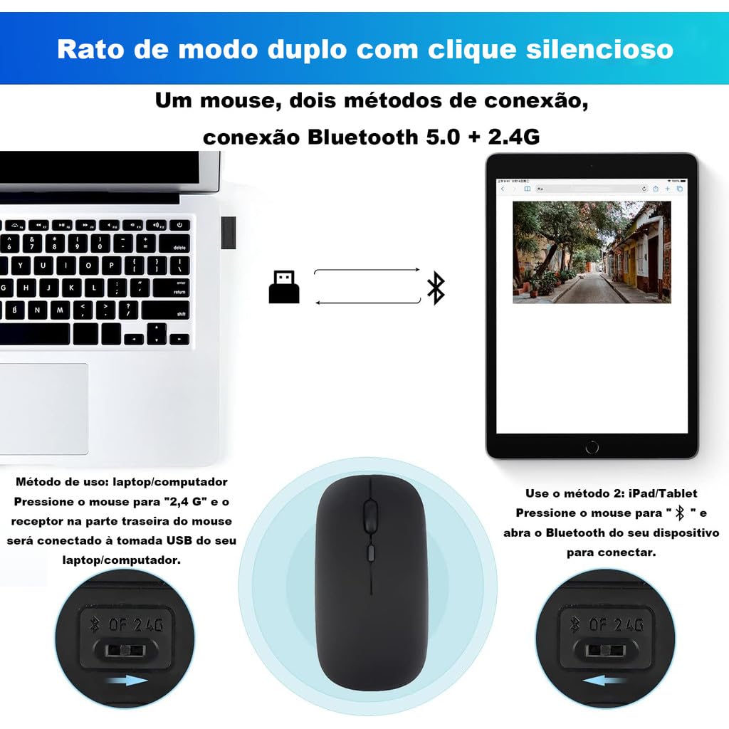Capa Para Tablet, Capa + Mouse e Teclado Magnético Bluetooth Destacável Para Samsung S6 Lite 10.4 Pol (Verde Escuro, Teclado comum) - Imagem 38