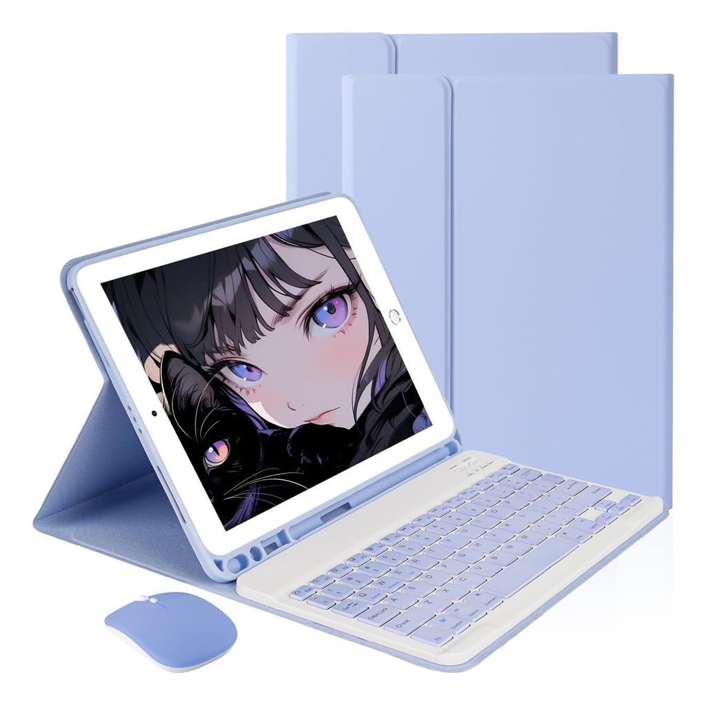 Capa Para Tablet, Capa + Mouse e Teclado Magnético Bluetooth Destacável Para Samsung Tab A7 T500/T505 10.4 (Rosa, Teclado comum) - Imagem 11