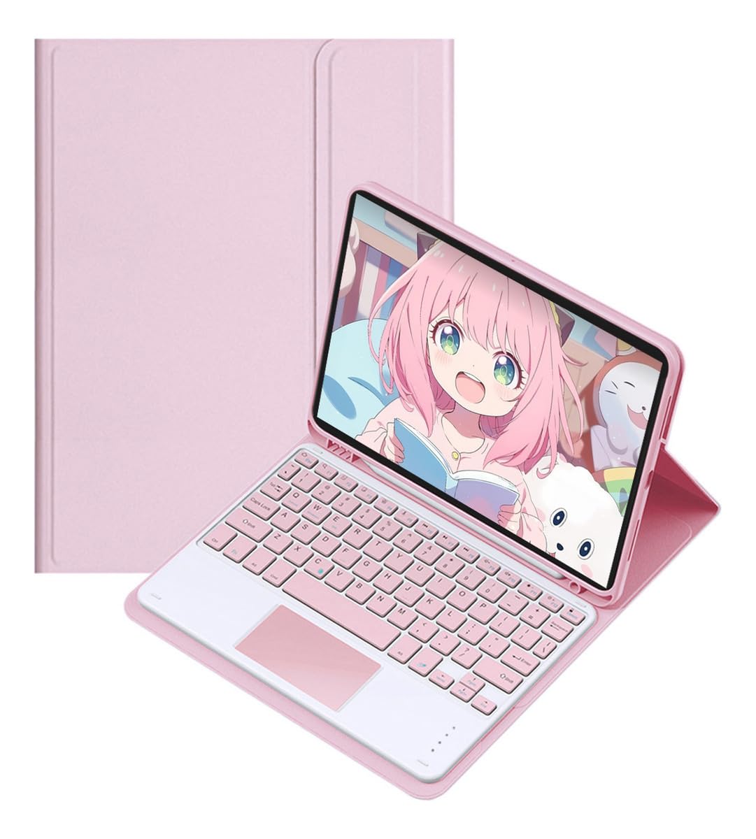 Capa para tablet para iPad de 10,2 polegadas de 8ª, 7ª e 9ª geração com teclado magnético sem fio, fina, leve e à prova de quedas (amarelo limão, Estilo comum) - Imagem 40