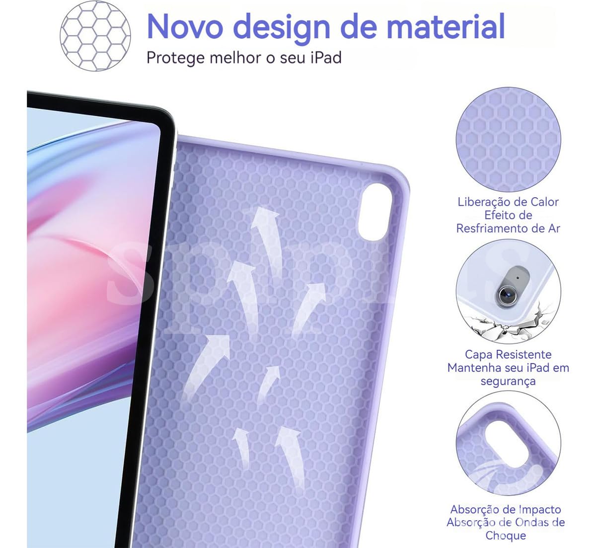 Capa Para Tablet, Capa + Mouse e Teclado Magnético Bluetooth Destacável Para Samsung S6 Lite 10.4 Pol (Verde Escuro, Teclado comum) - Imagem 16