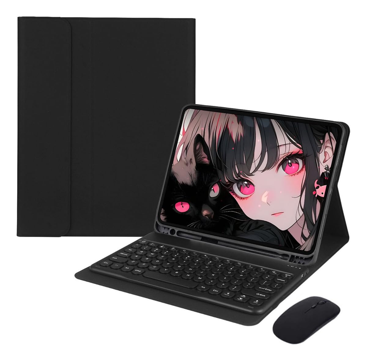 Capa+teclado De Teclas Redondas+mouse Para Air4/air5 10,9 (Azul) - Imagem 13