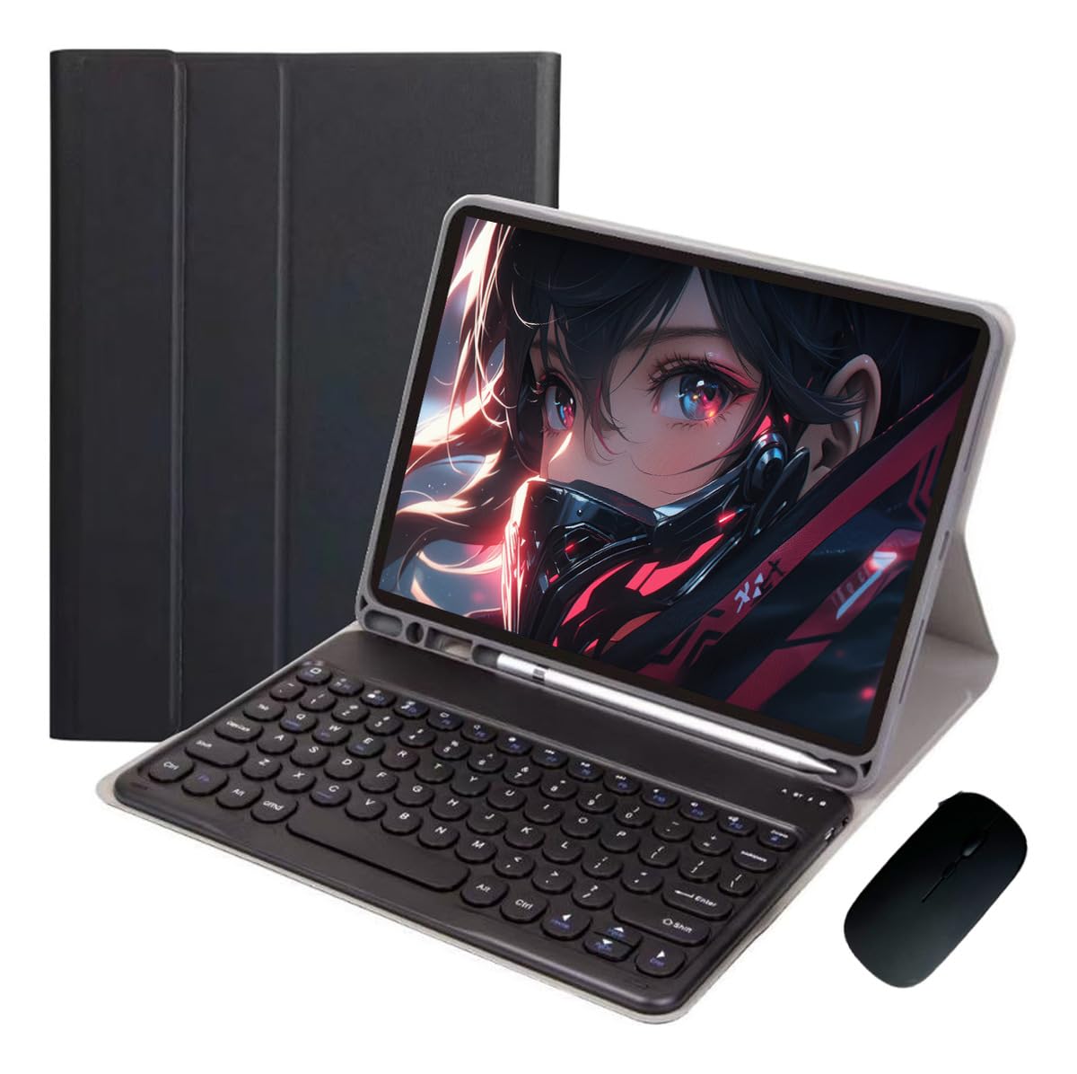 Capa Para Tablet, Capa + Mouse e Teclado Magnético Bluetooth Destacável Para IPad 6/5/air1/air2.