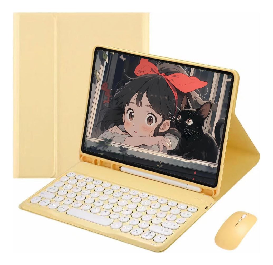 Capa Para Tablet, Capa + Mouse e Teclado Magnético Bluetooth Destacável Para Samsung S6 Lite(10.4 In). - Imagem 16