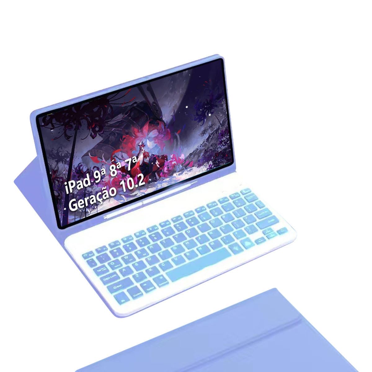 Capa De Teclado Sem Fio Bluetooth Para Samsung Tab S7/s8 - Imagem 19