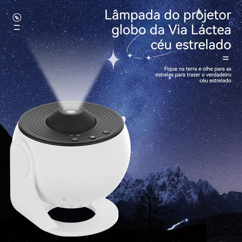 Luminária Mesa Projetor De Atmosfera Led Galaxy - Imagem 4