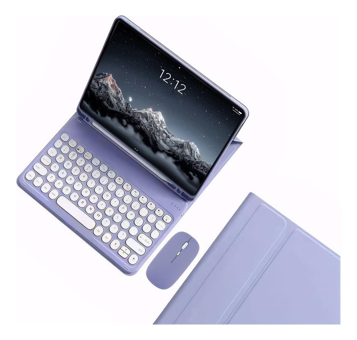 Capa Para Tablet, Capa + Mouse e Teclado Magnético Bluetooth Destacável Para IPad 6/5/air1/air2. - Imagem 11