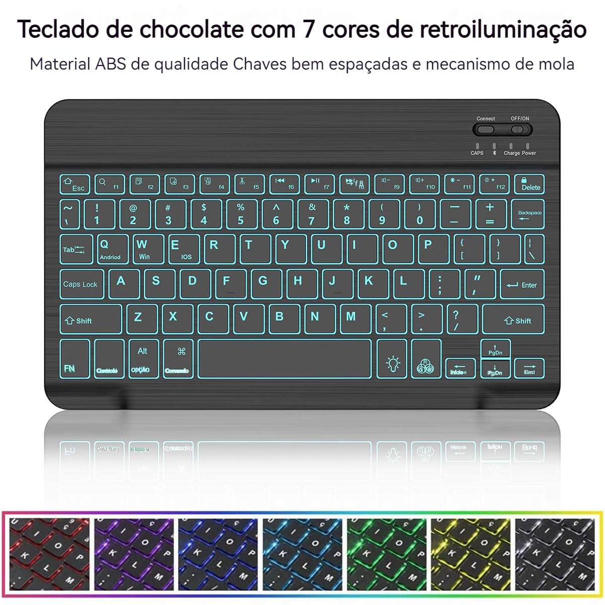 Teclado Touch Screen +Capa Para Tab Samsung A8 10.5 - Imagem 15