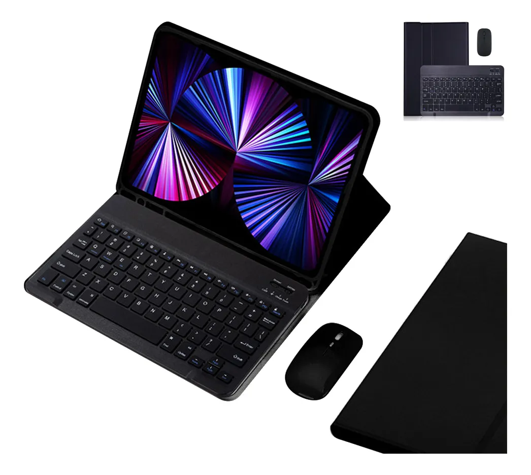 Teclado Bluetooth + Capa + Mouse Para iPad 9ª 8ª 7ª Geração - Imagem 13