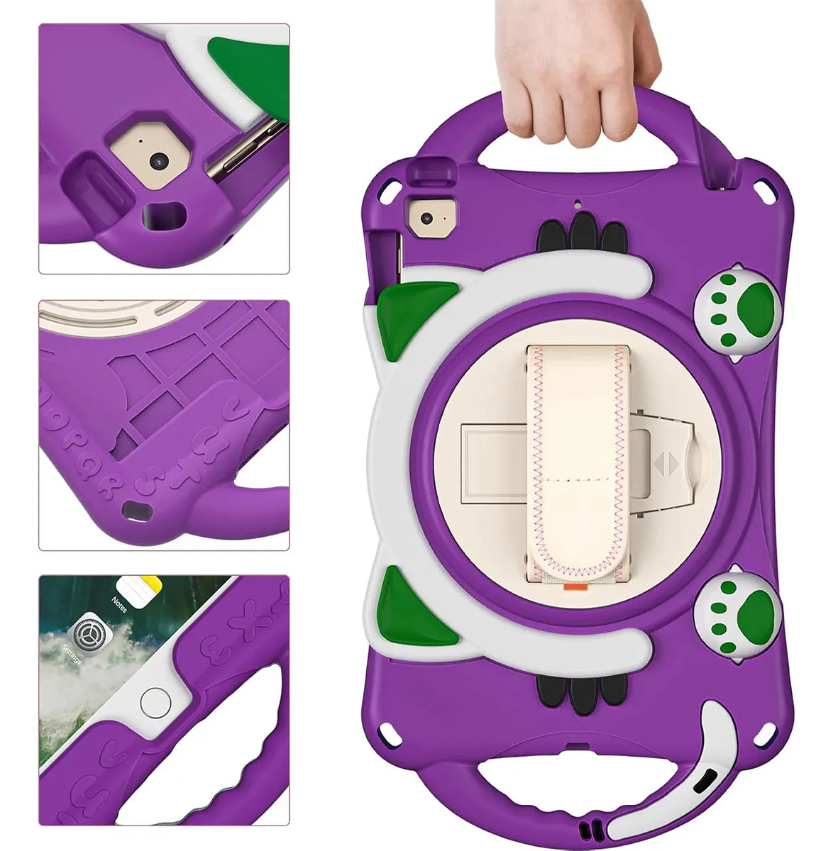 Com Alça Capa Anti-queda 360º Para iPad Air 4 Air 5 Pro 11 - Imagem 7