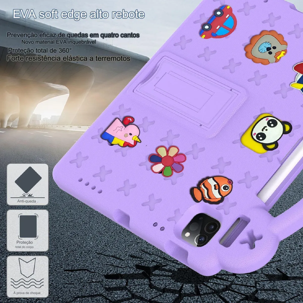 Capa Para Samsung Tab A 8.0 Infantil Anti-queda Adequada - Imagem 6