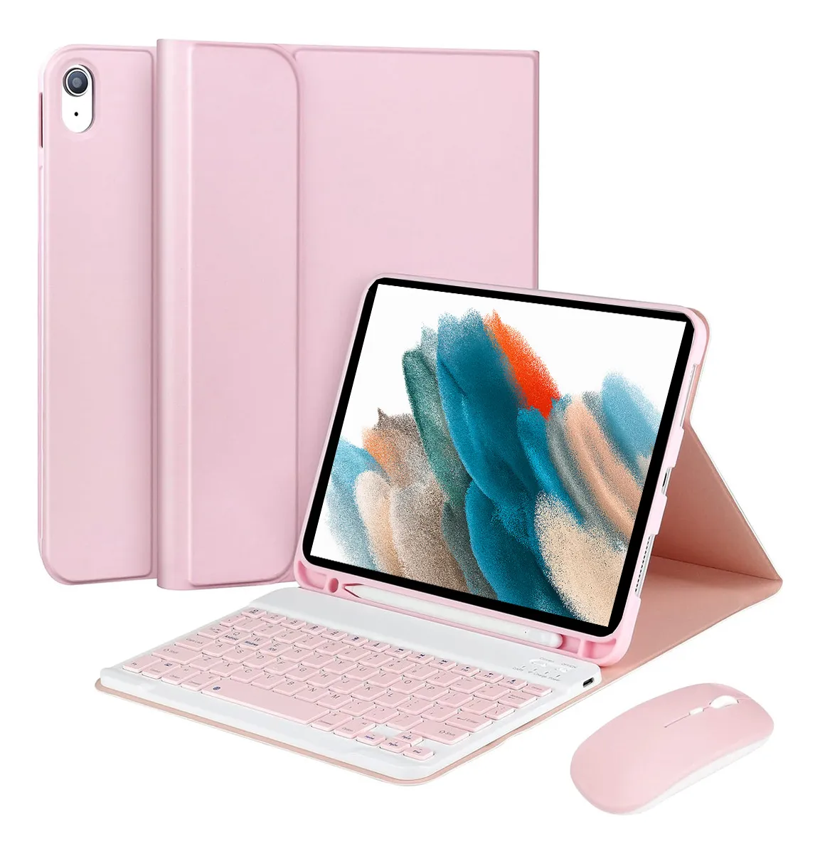 Capa Tablet+teclado+mouse Para iPad 10.2'' 9ª 8ª 7ª Geração