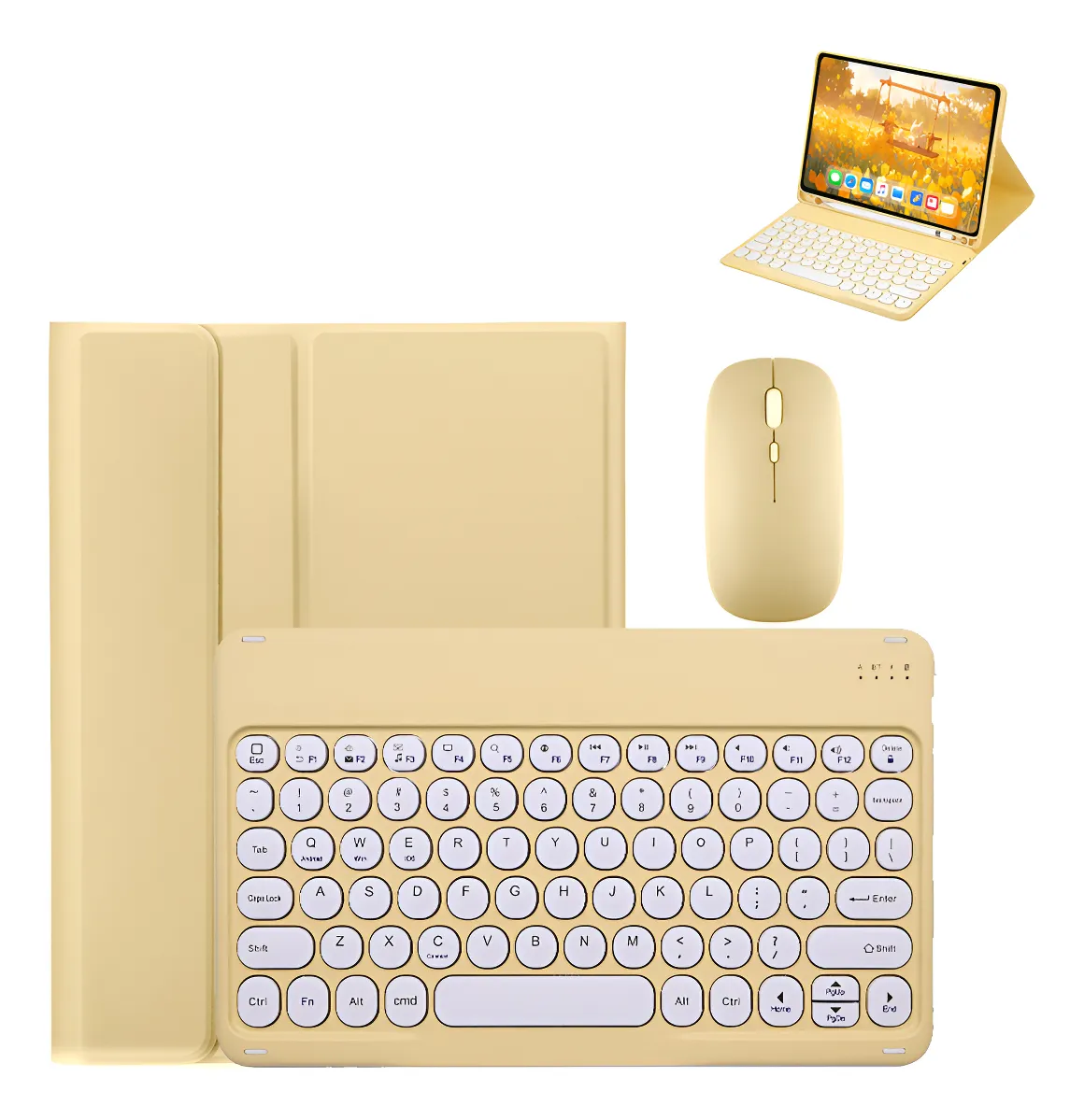 Teclado E Mouse Com Capa Para iPad Air 11 Pol. M2 M3 2024/25 - Imagem 14