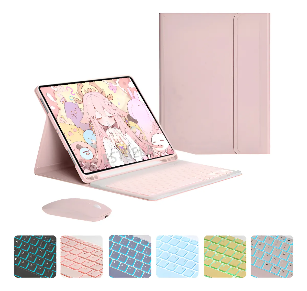 Teclado Retroiluminado + Capa Para Tab S7/s8plus/s7fe+ 12.4 - Imagem 12