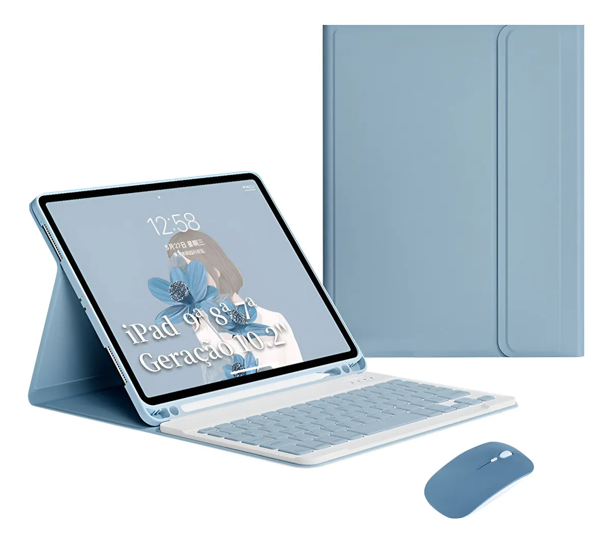 Capa Tablet+teclado+mouse Para iPad 10.2'' 9ª 8ª 7ª Geração - Imagem 13