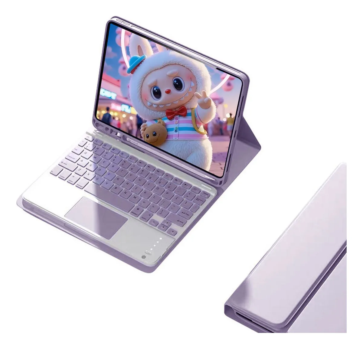 Teclado Bluetooth Touch + Capa Para iPad 9ª/8ª/7ª Geração