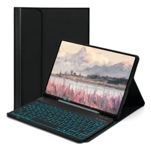 Capa Para Tab A8 10.5 X200/x205 Teclado Bluetooth Iluminado Cor Preto Teclado Iluminado