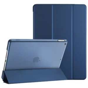 Capa Transparente com Slot para Caneta para iPad 10ª Geração Cor Slot para Caneta Três Vezes Transparente - Azul Profundo