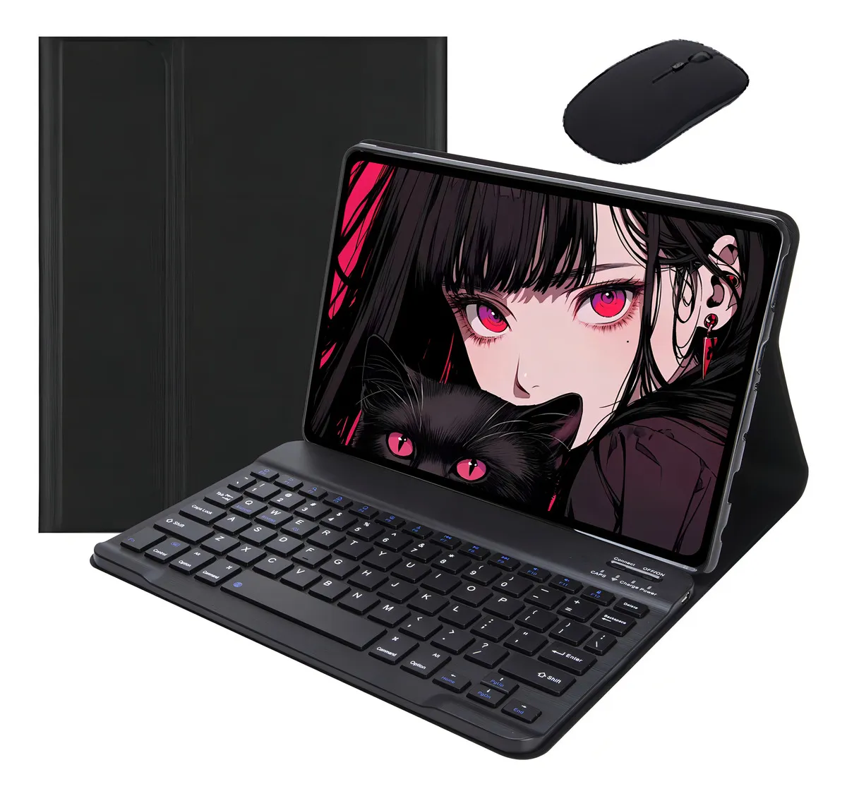 Teclado,mouse E Capa Para iPad Air4/ Air5 10,9'' A2588 A2316 Cor Mist Blue + Mist Blue Teclado + Mist Blue Carregamento Bluetooth Mouse - Imagem 5