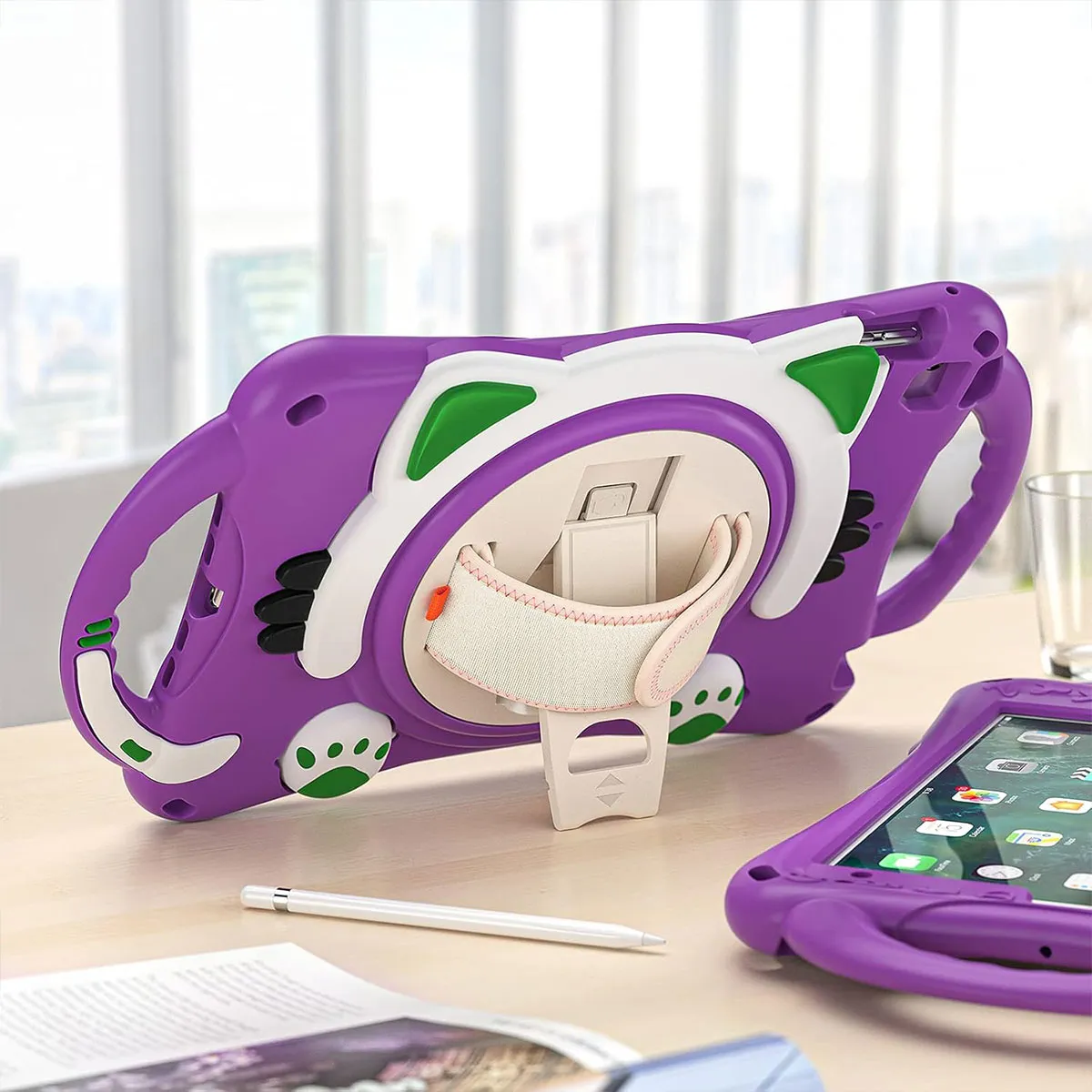 Com Alça Capa Anti-queda 360º Para iPad Air 4 Air 5 Pro 11 - Imagem 9