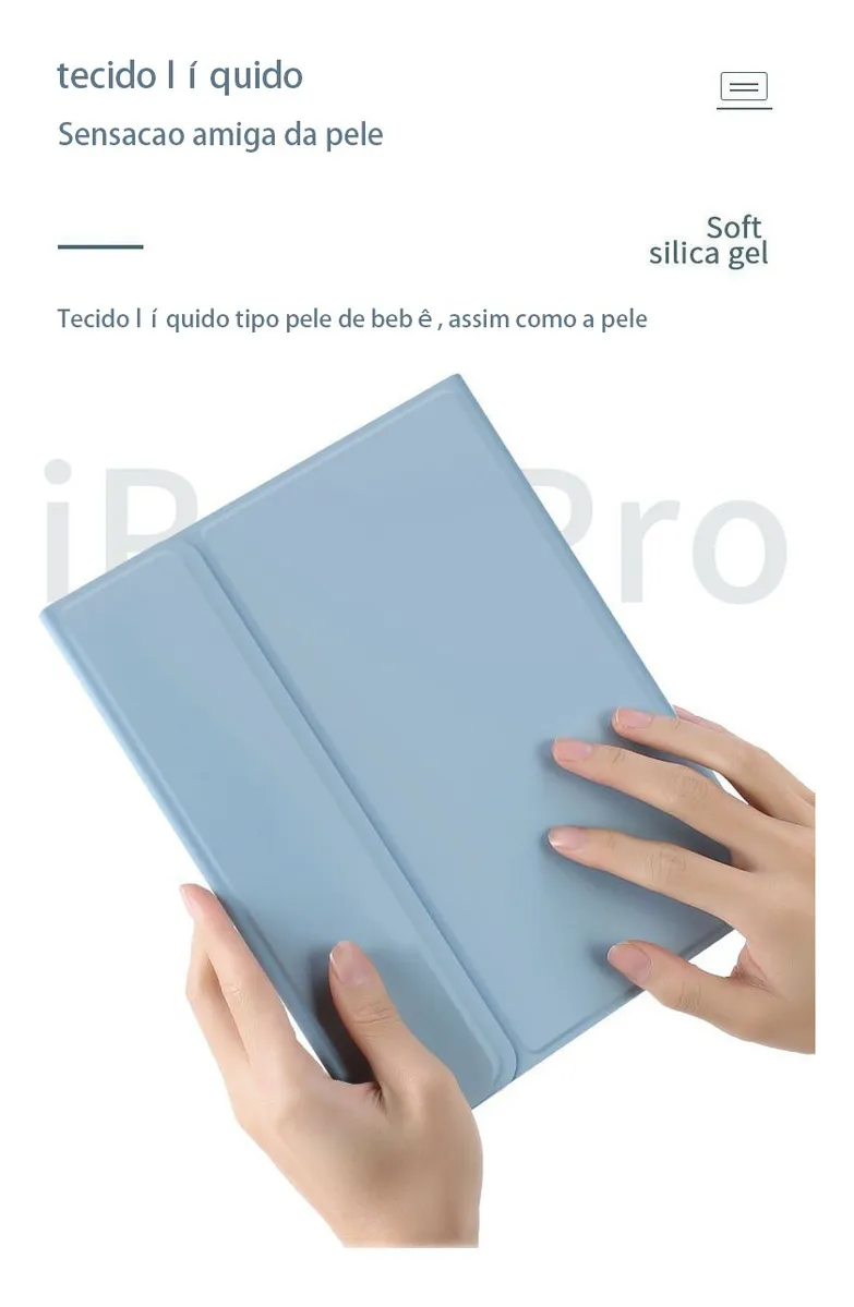 Teclado Retroiluminado + Capa Para Tab S7/s8plus/s7fe+ 12.4 - Imagem 9