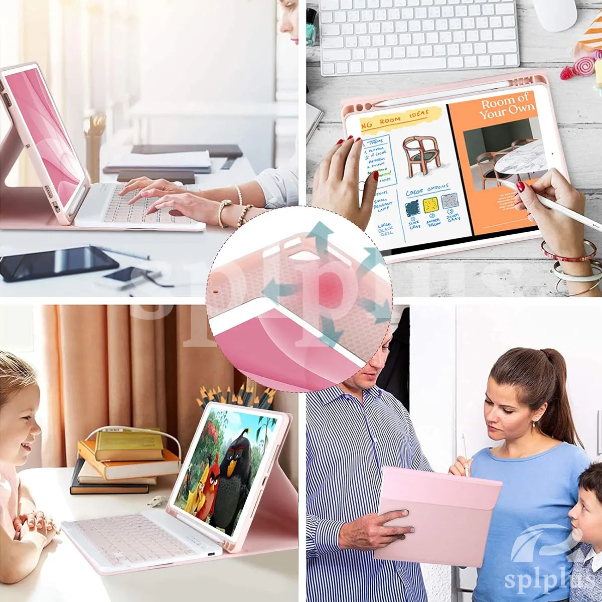 Teclado+capa Tablet+mouse Para Samsung Tab A7 10.4 T500/t505 - Imagem 10