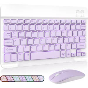 Teclado Inteligente Rgb Bluetooth E Mouse Para Android/apple