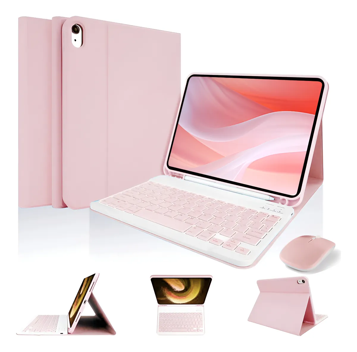 Teclado+capa Tablet+mouse Para Samsung Tab A7 10.4 T500/t505