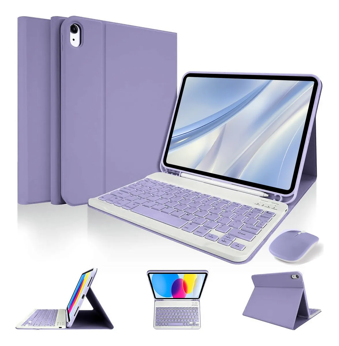 Teclado+capa Tablet+mouse Para Samsung Tab A7 10.4 T500/t505 - Imagem 11