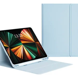 Capa Smart Magnética Dobrável Para iPad 9/8/7/air 3/pro10.5 Cor Céu Azul