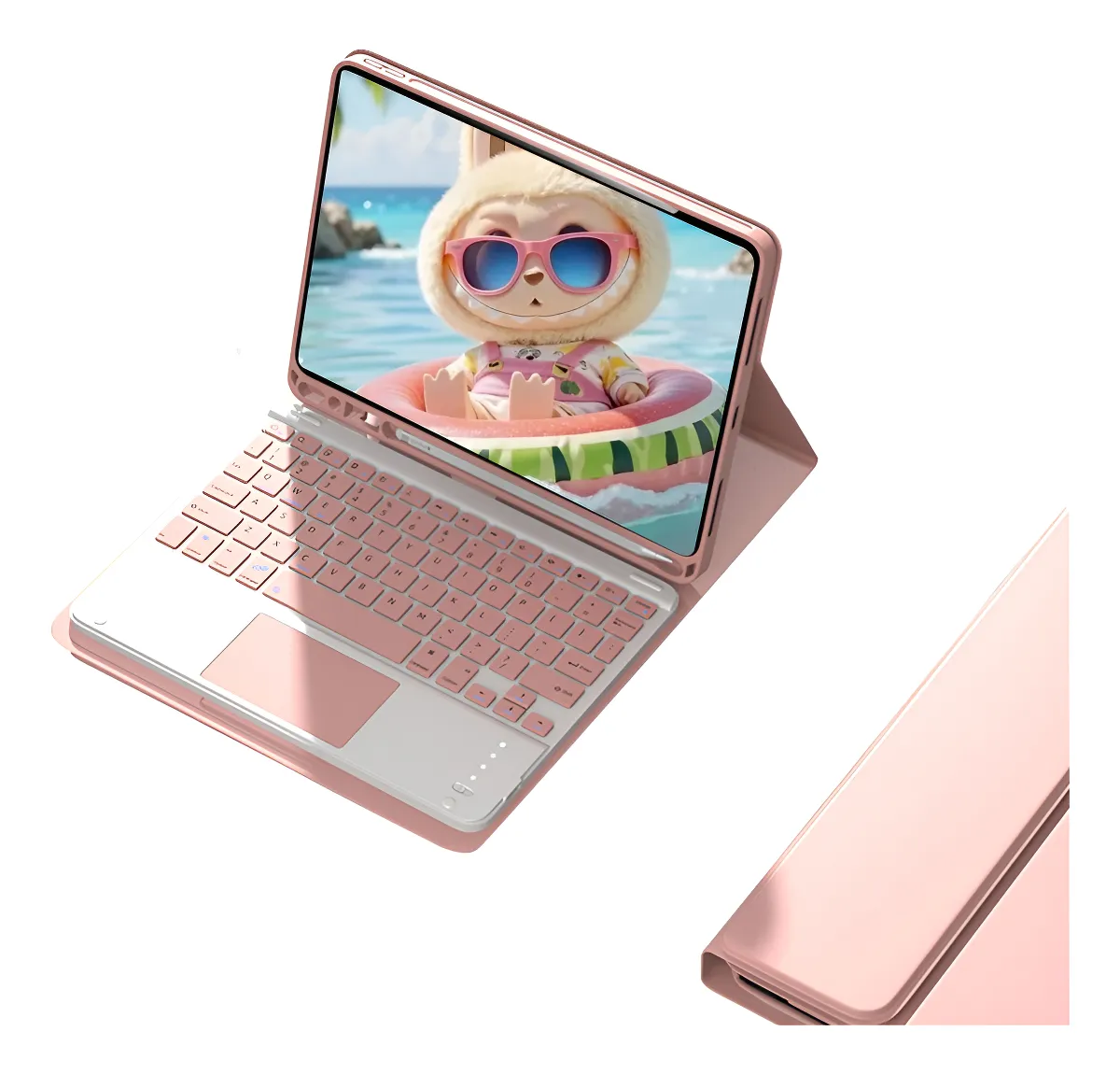 Teclado Bluetooth Touch + Capa Para iPad 9ª/8ª/7ª Geração - Imagem 12