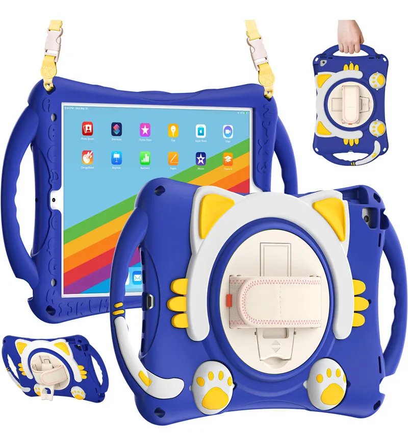 Com Alça Capa Anti-queda 360º Para iPad Air 4 Air 5 Pro 11 - Imagem 12