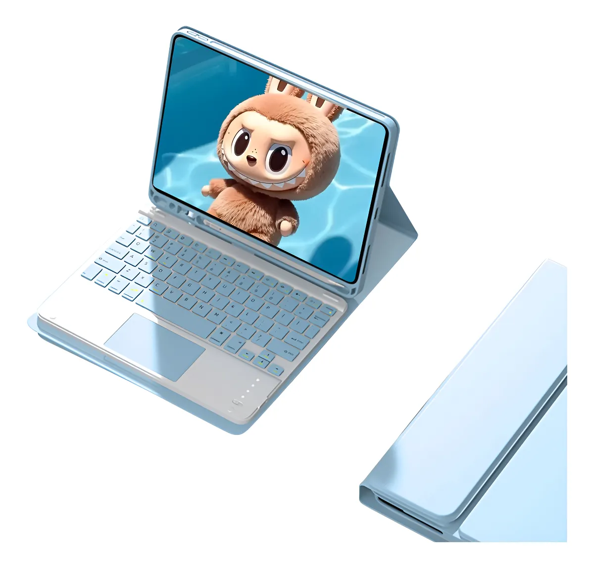 Teclado Bluetooth Touch + Capa Para iPad 9ª/8ª/7ª Geração - Imagem 11