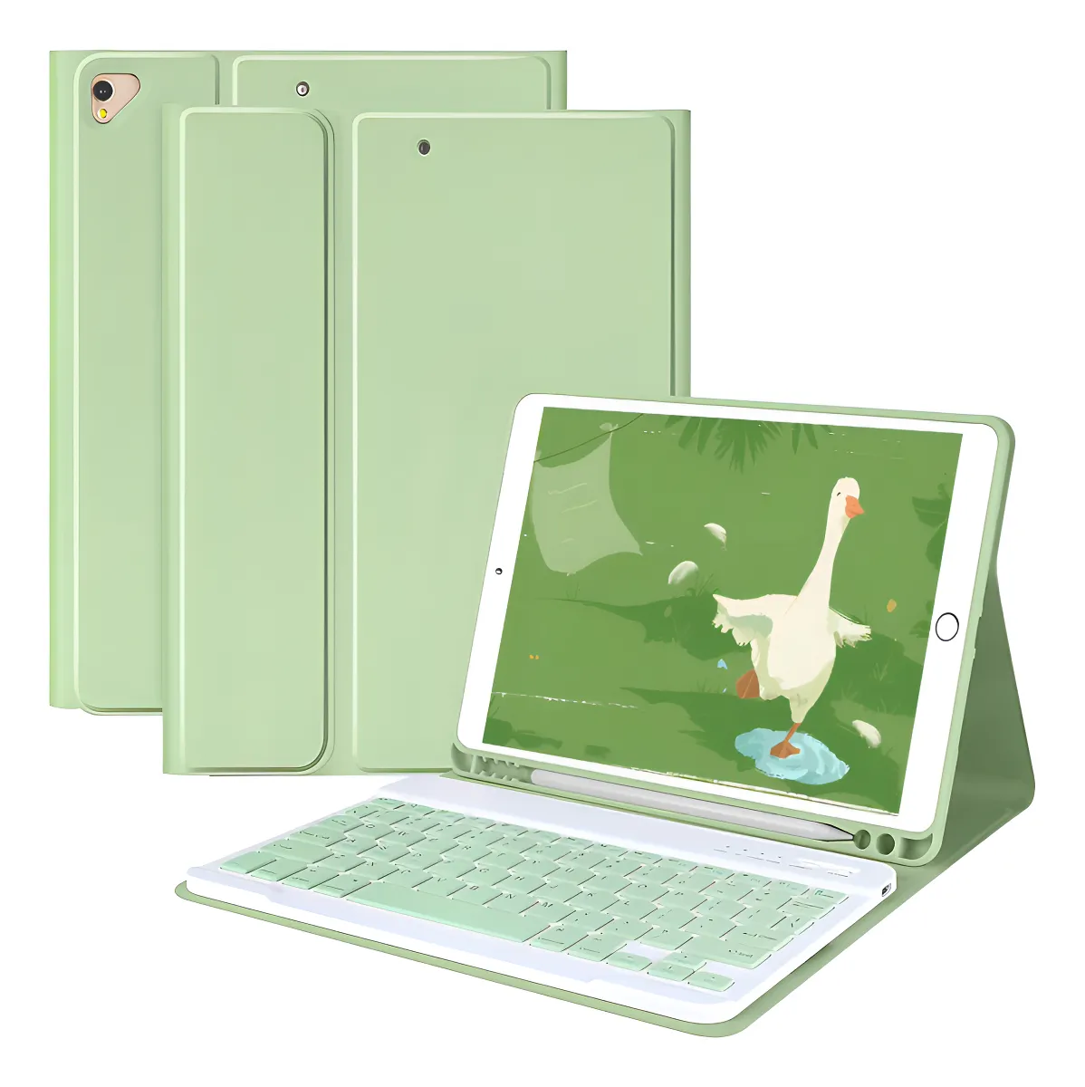 Capa Para iPad Air4/air5 10.9pol E Teclado De Bluetooth Cor Sakura Pink + Teclado - Imagem 22