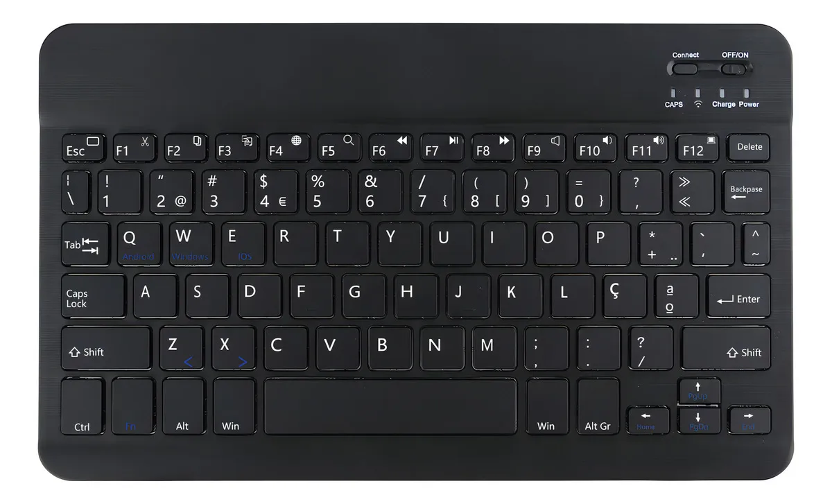 Capa Para iPad 11a A16/10a Geracao (10,9) Com Abnt2 Teclado Cor Preta Capa + Preto Teclado - Imagem 6