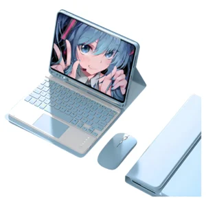 Capa para iPad Pro 11 Teclado Touch Mouse Bluetooth Cor Azul Teclado Touchpad Mouse Bluetooth