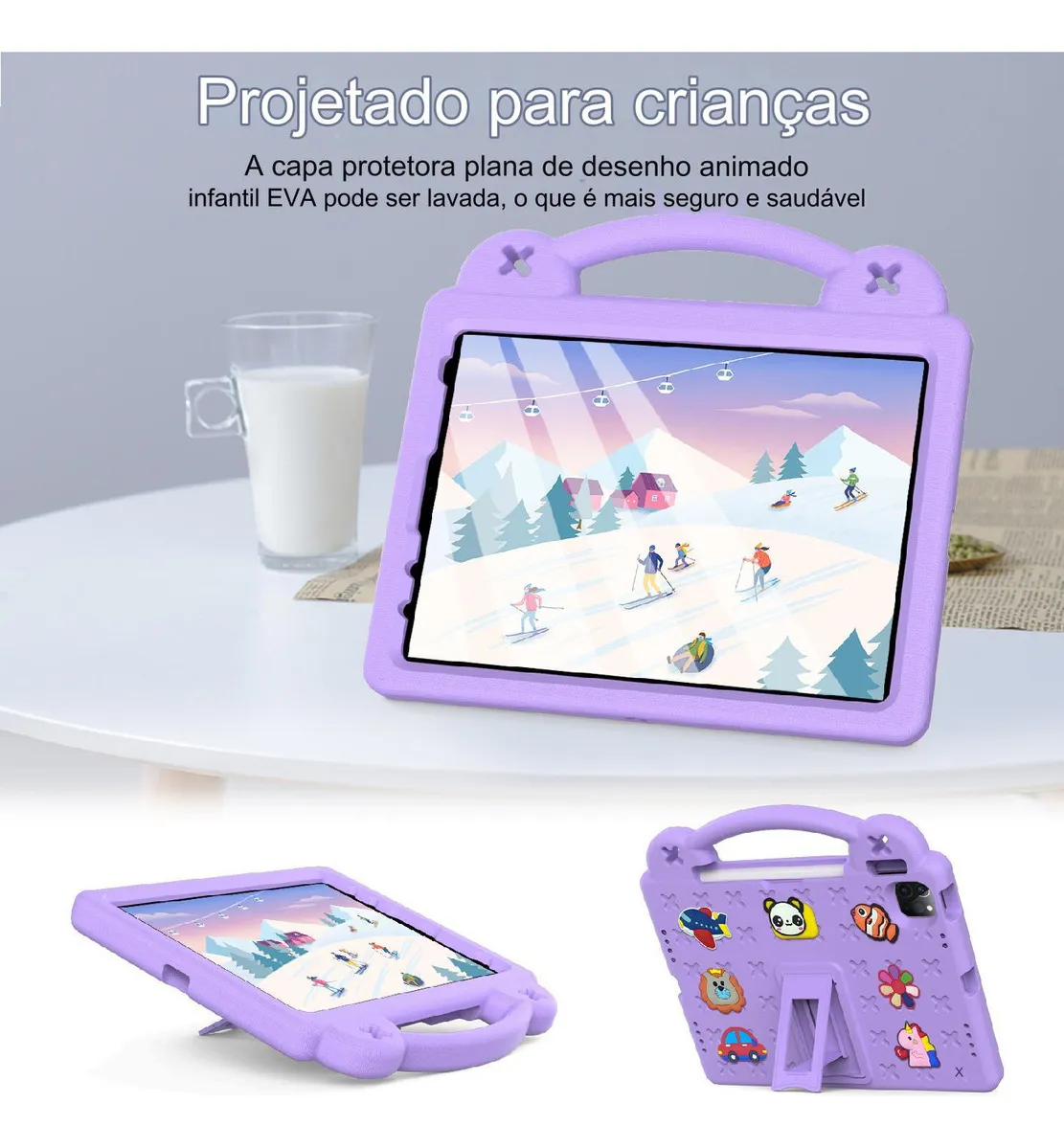 Capa Para Samsung Tab A 8.0 Infantil Anti-queda Adequada - Imagem 7