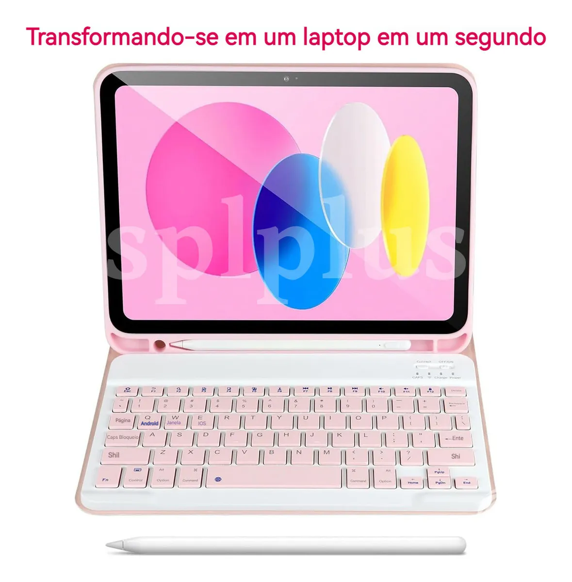 Teclado+capa Tablet+mouse Para Samsung Tab A7 10.4 T500/t505 - Imagem 5