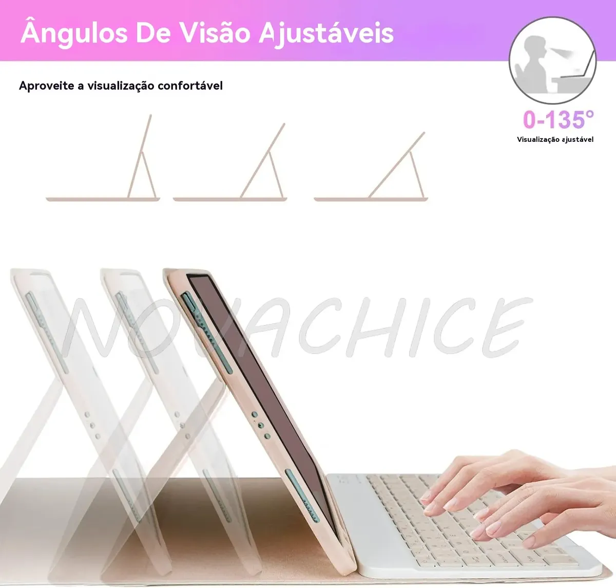 Capa Tablet+teclado+mouse Para iPad 10.2'' 9ª 8ª 7ª Geração - Imagem 6