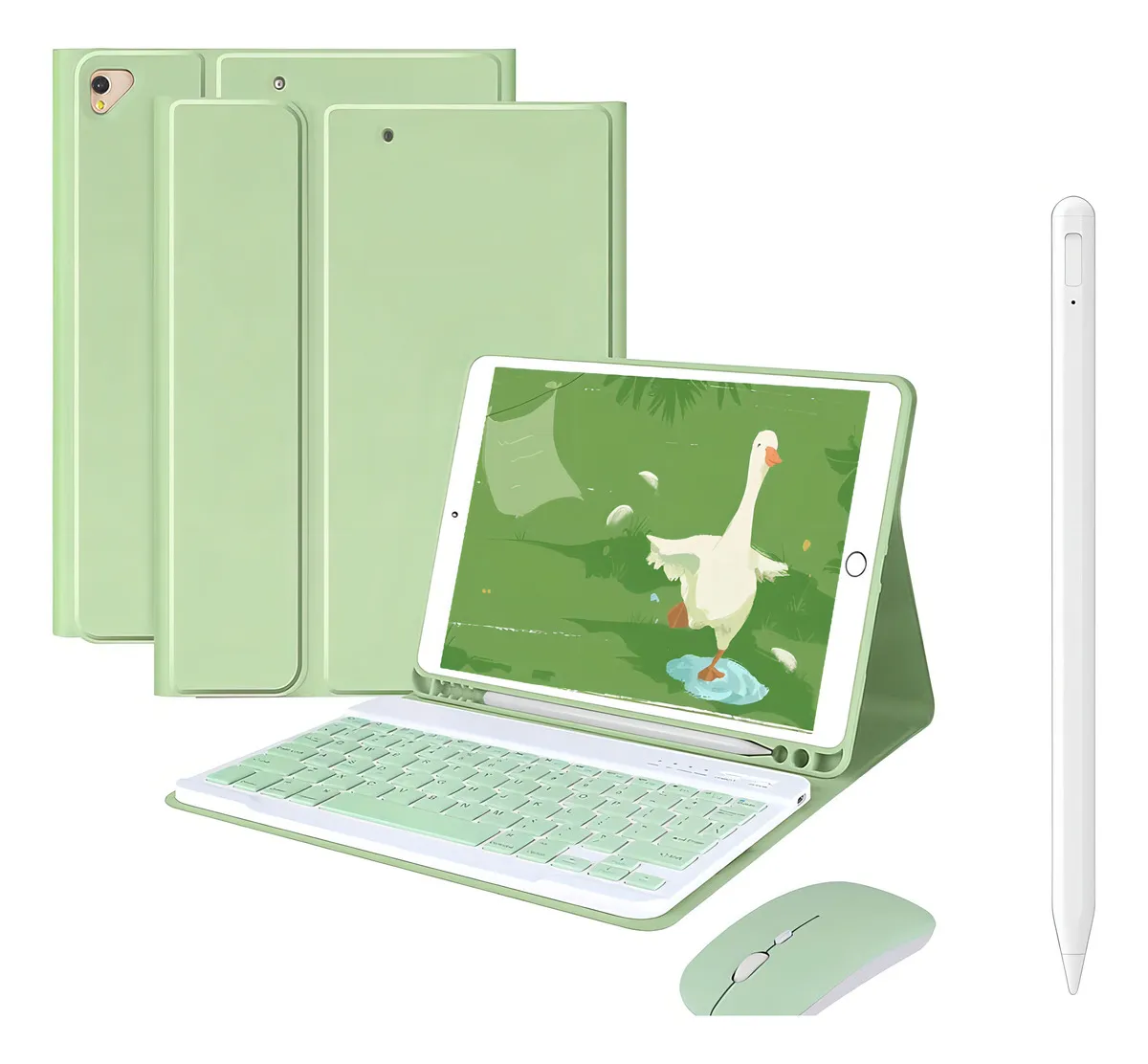 Capa Para iPad Air4/air5 10.9pol E Teclado De Bluetooth Cor Sakura Pink + Teclado - Imagem 24