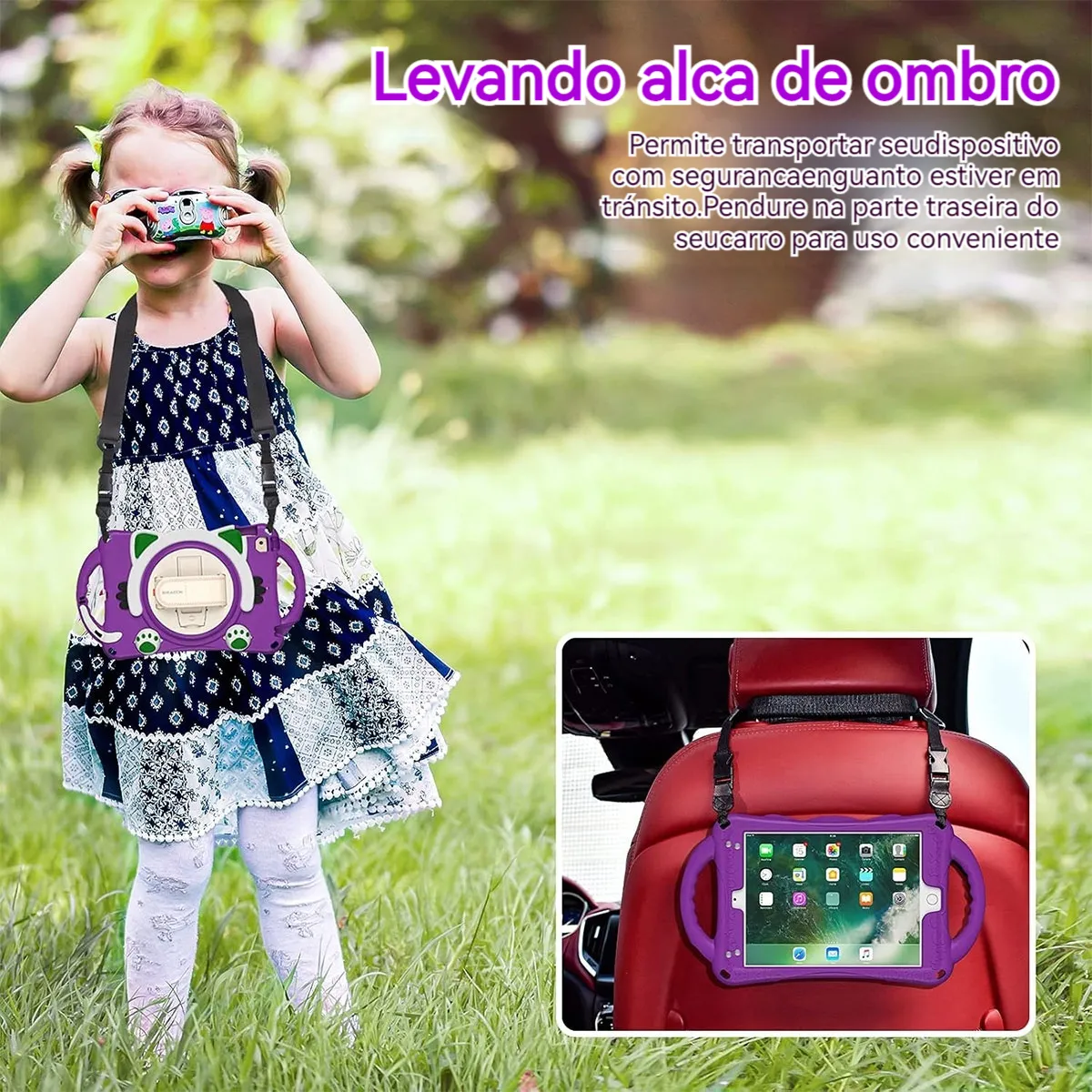 Com Alça Capa Anti-queda 360º Para iPad Air 4 Air 5 Pro 11 - Imagem 5