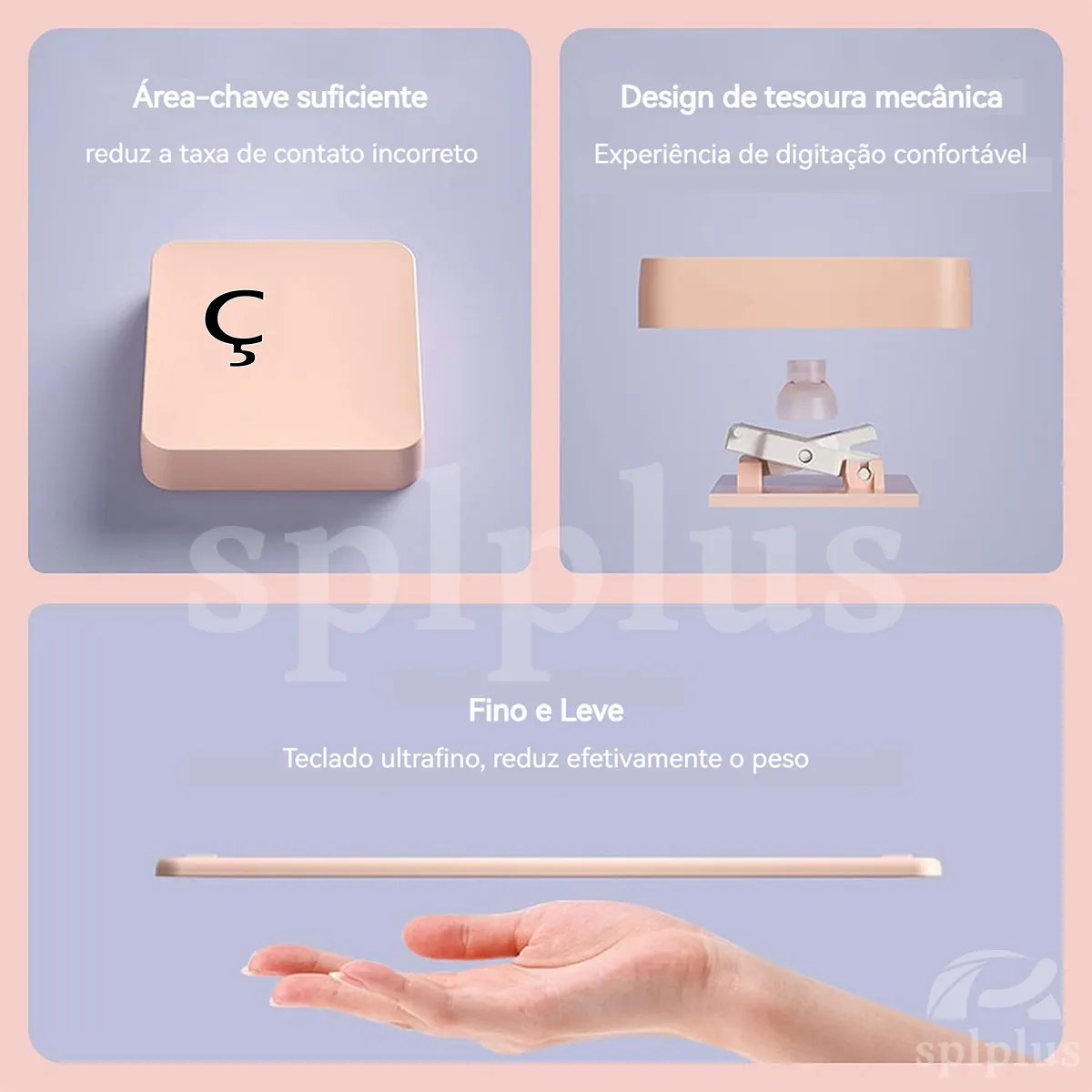 Teclado+capa Tablet+mouse Para Samsung Tab A7 10.4 T500/t505 - Imagem 9