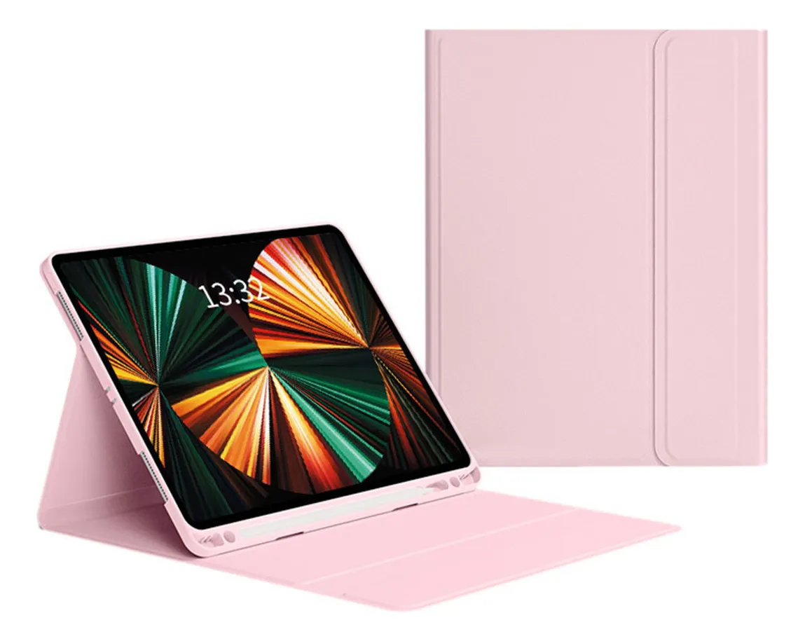 Capa Smart Magnética Dobrável Para iPad 9/8/7/air 3/pro10.5 Cor Névoa Azul - Imagem 5