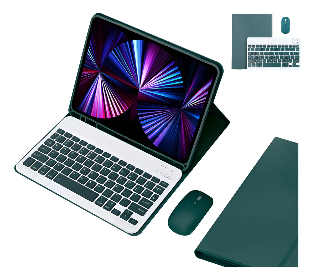 Teclado Bluetooth + Capa + Mouse Para iPad 9ª 8ª 7ª Geração - Imagem 16