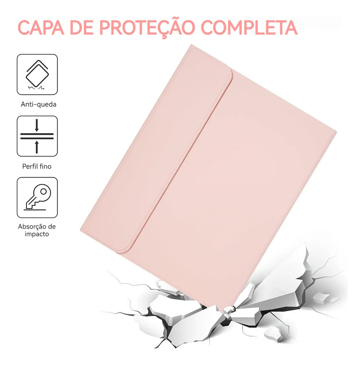 Capa Para iPad Air 11 Pol. (m2/m3) Com Teclado Touch + Mouse - Imagem 8