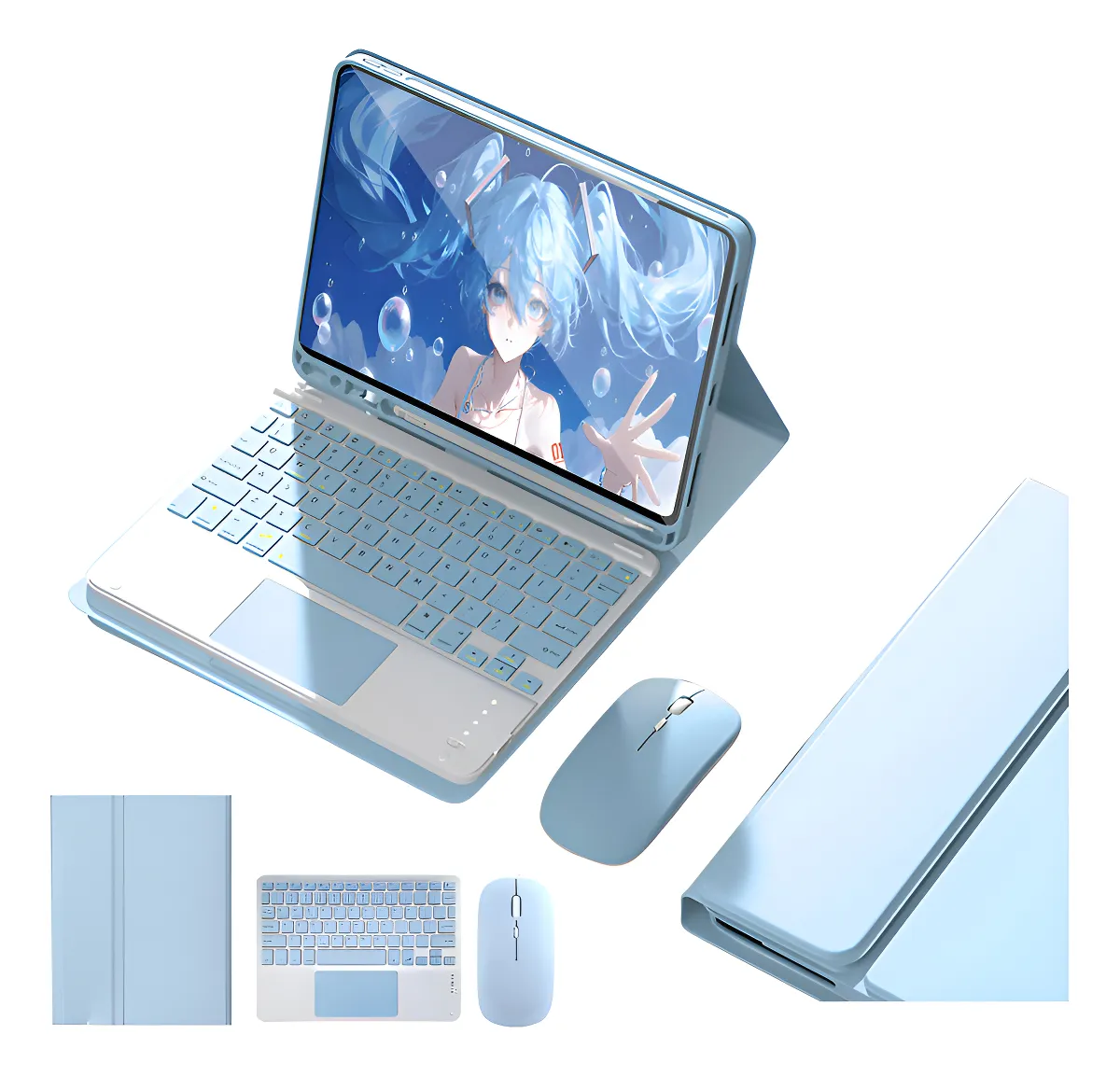 Capa Para iPad Air 11 Pol. (m2/m3) Com Teclado Touch + Mouse - Imagem 11