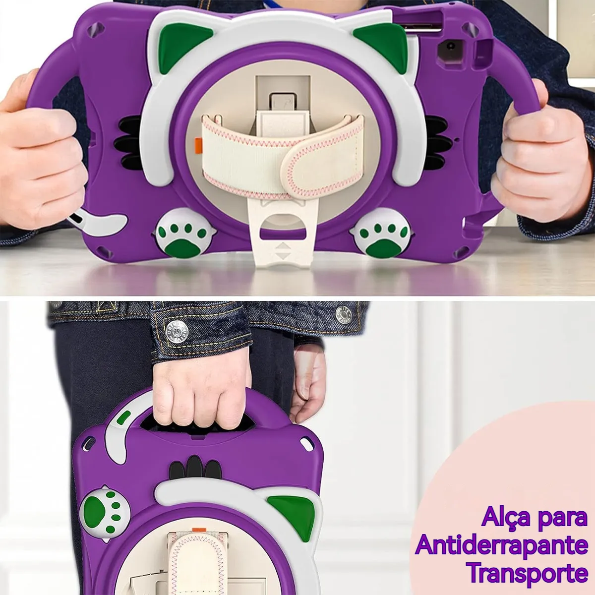 Com Alça Capa Anti-queda 360º Para iPad Air 4 Air 5 Pro 11 - Imagem 6